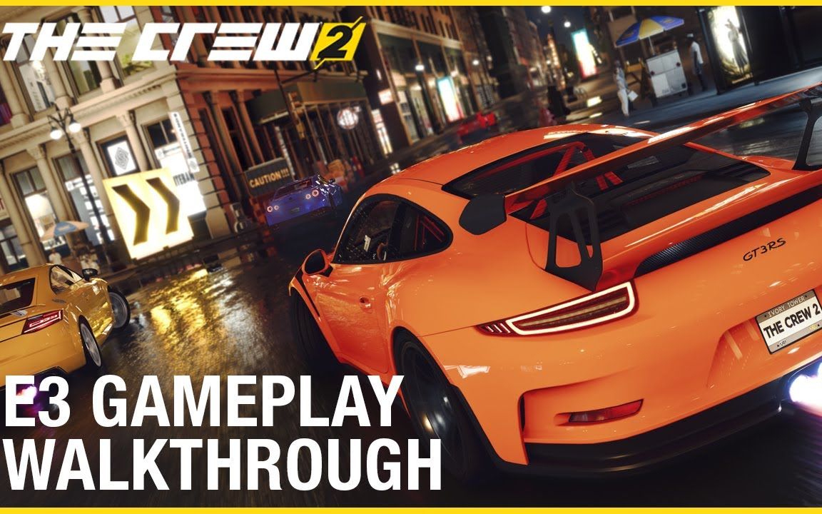 中文飙酷车神2thecrew29分钟海陆空竞赛游戏实机演示e32017育碧发布会