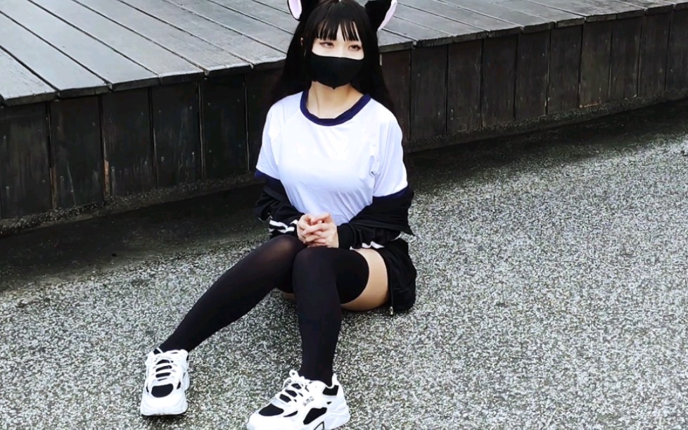 Cosplay Comic Con Coder cat ear girl jk
