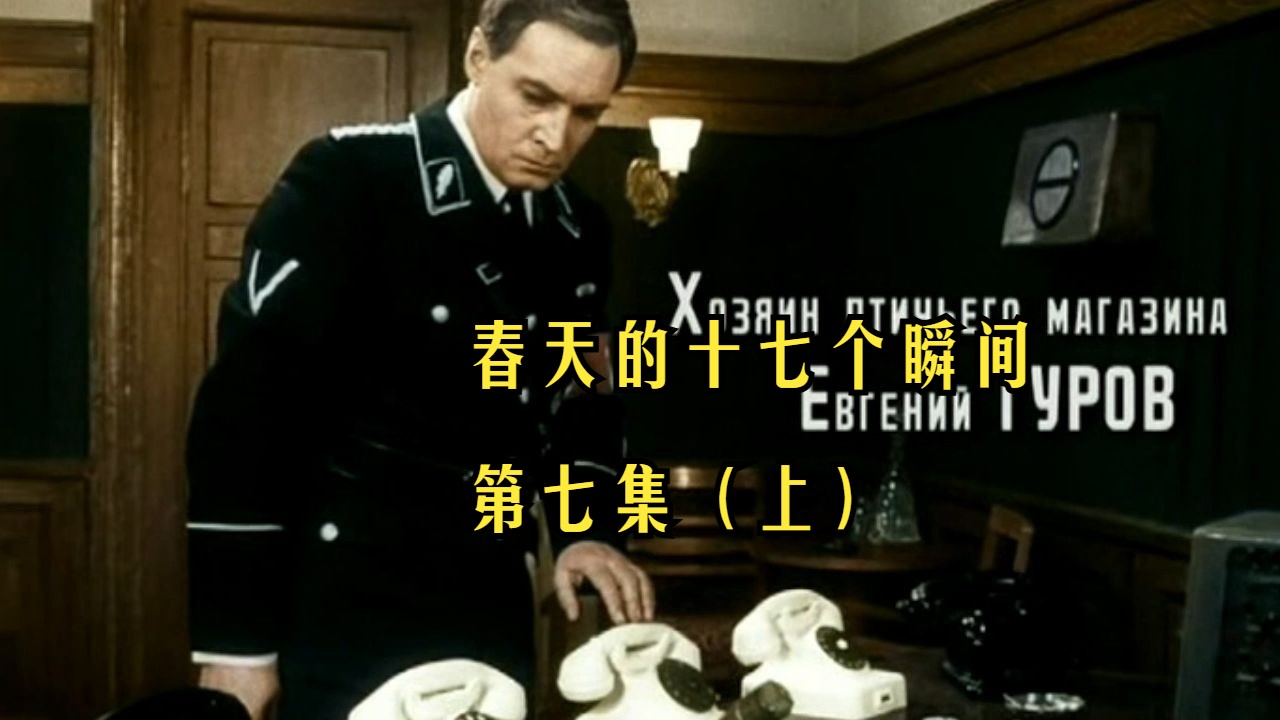 4K高清 前苏联经典谍战电视电影 - 春天的十七个瞬间 第七集（上）