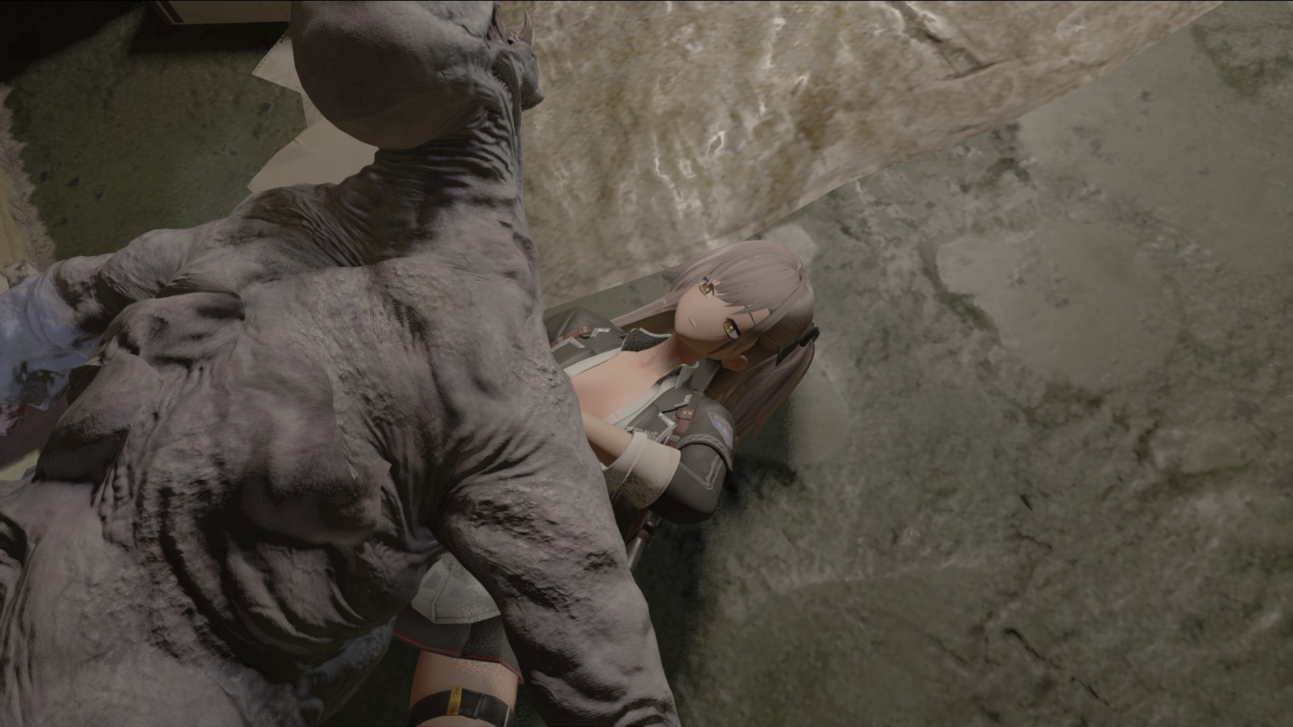 （血腥慎入）45姐被各种怪物欺负r