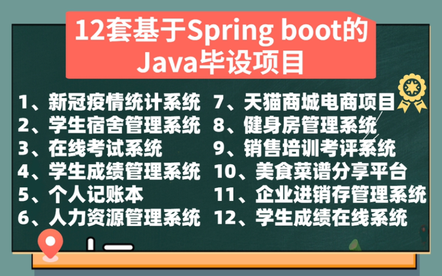 【Java毕设】12套基于Springboot的毕设合集（附源码课件）任意挑选，允许白嫖！适用于课设，毕设的实战项目，助你顺利完成学业！