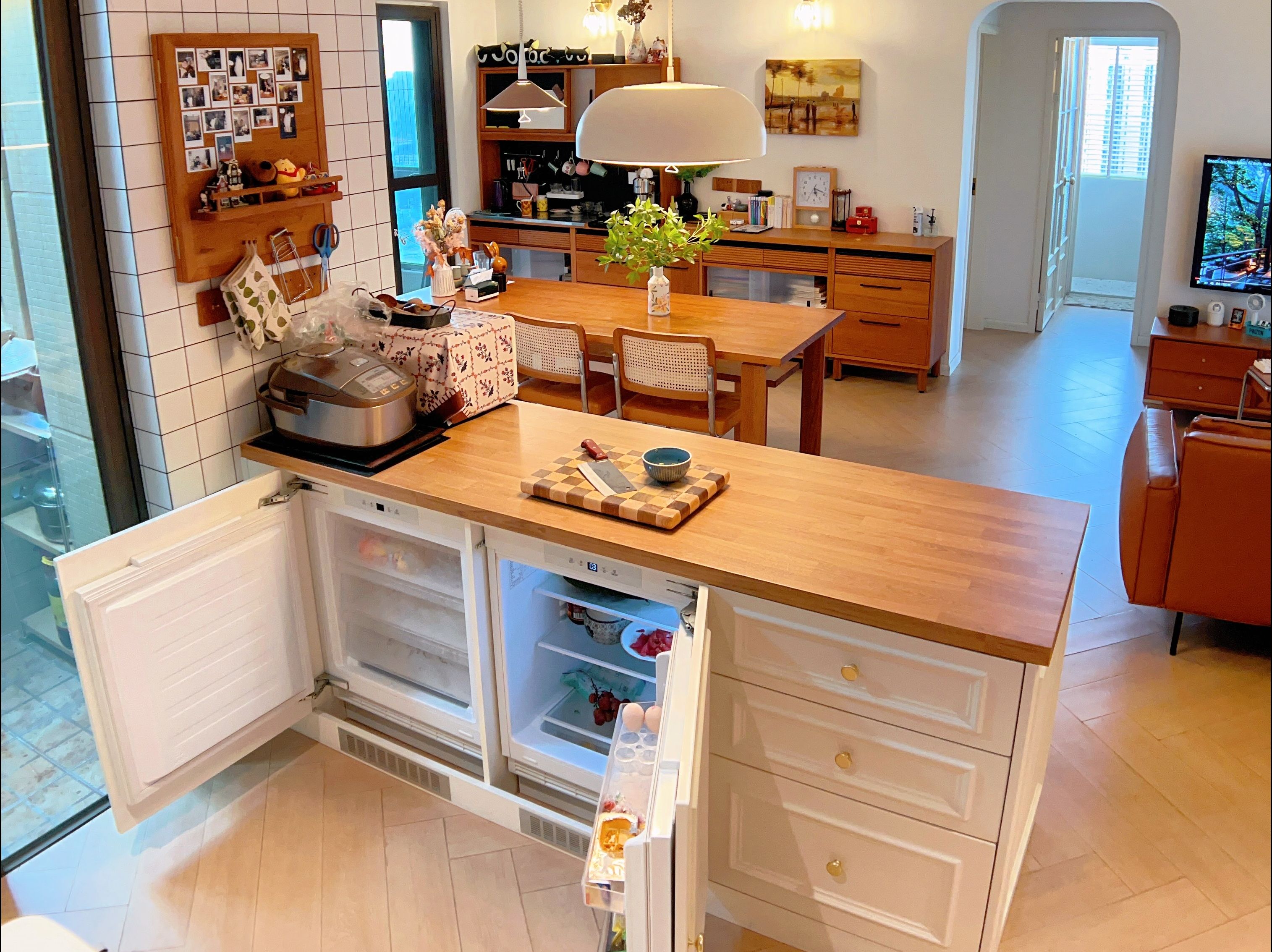 5㎡的厨房🍳 | 我赌你没见过我家冰箱😁