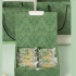绿豆糕绿色花纹礼盒