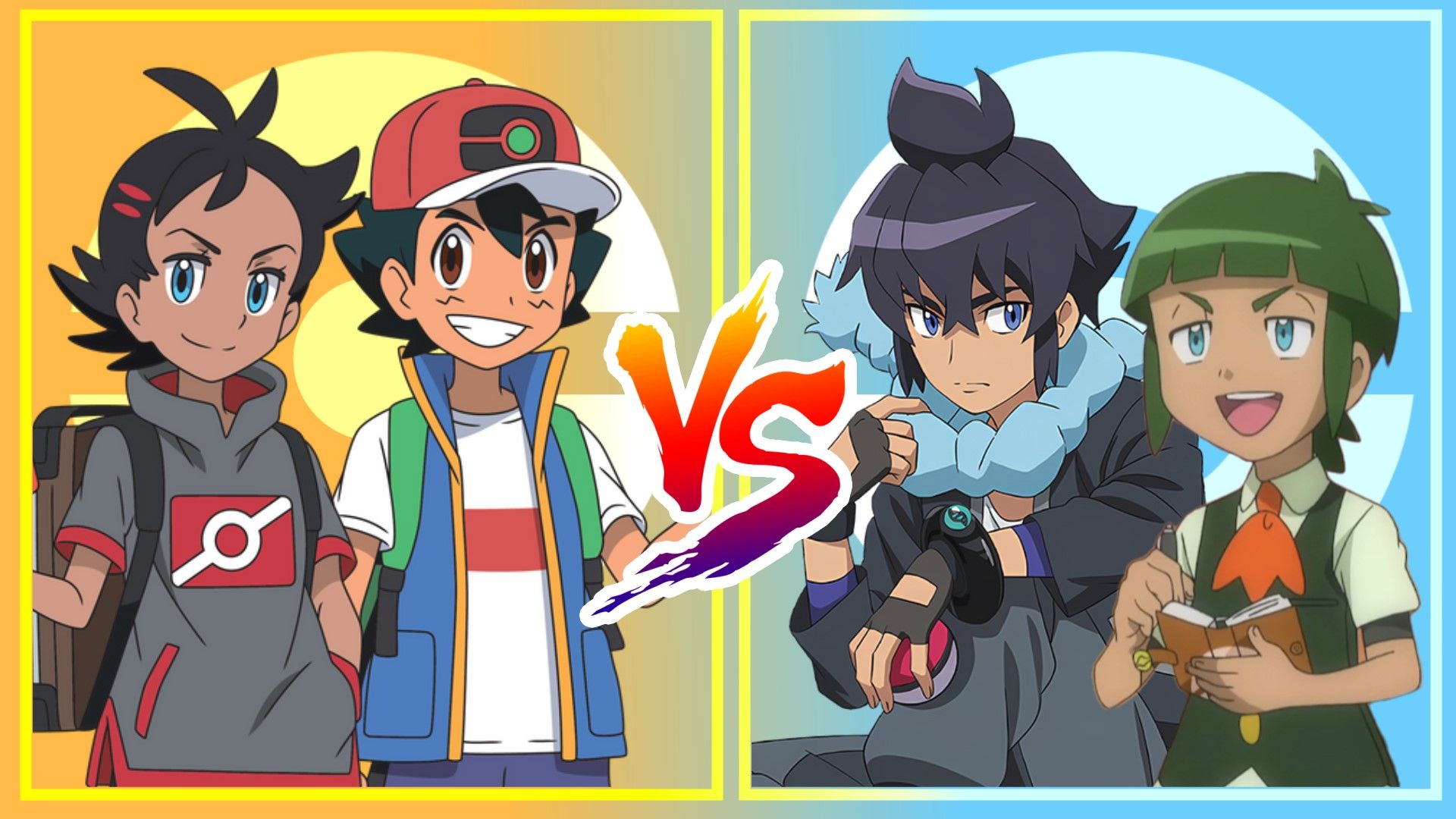 小智&小豪vs艾岚＆翔太，在游戏里来一场双打对战，谁会赢？