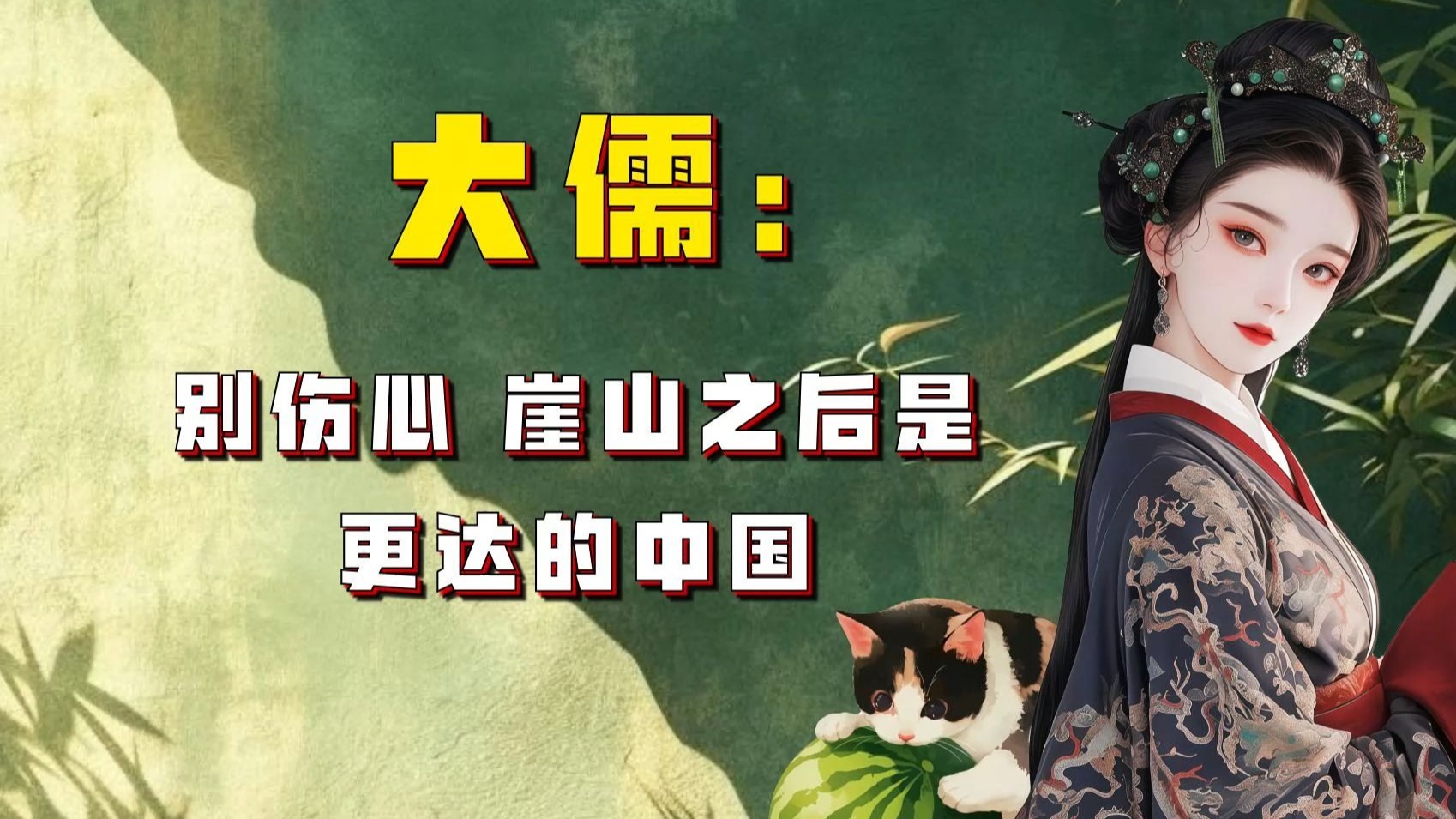 【吃瓜蒙主】大儒；别伤心崖山之后是更达的中国哟