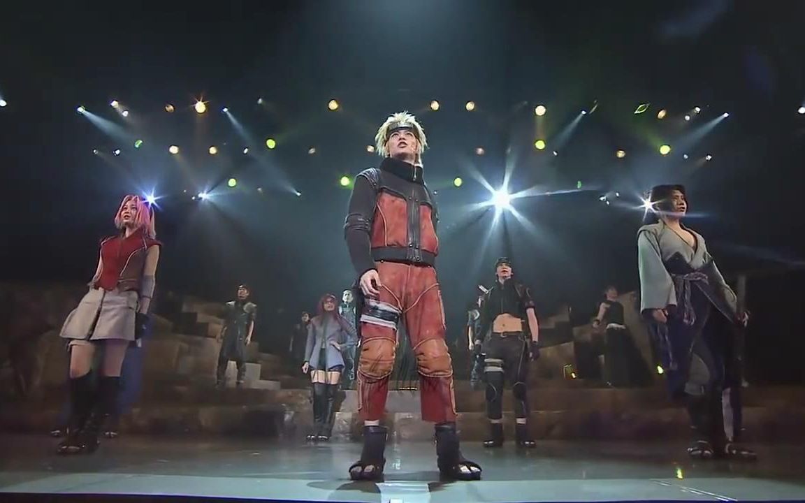 【2017火影忍者舞台剧】晓之音 结尾大合唱ENDING SONG Live Spectacle NARUTO 2017_哔哩哔哩 (゜-゜