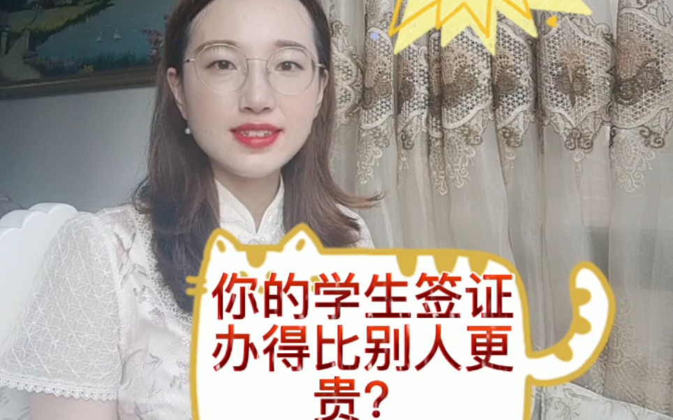 什么?你的学生签证办得比别人更贵?哔哩哔哩bilibili