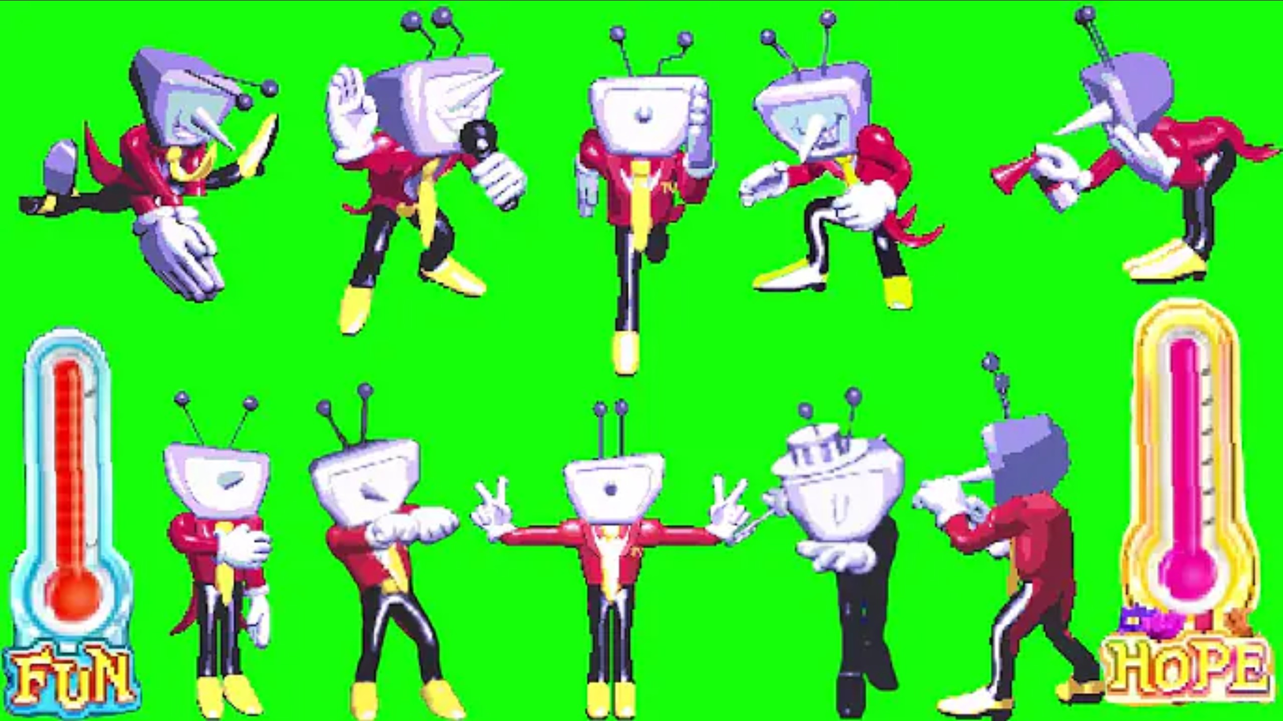 关于Tenna所有的绿幕素材【Deltarune Chapter 3】