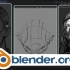 blender蜡笔在模型上的2d表现。