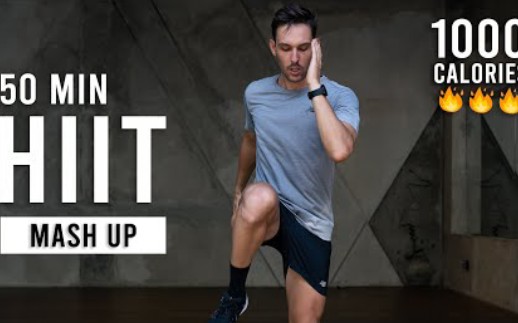 【Olivier Sjostrom】50分钟1000卡全身燃脂HIIT混氧训练