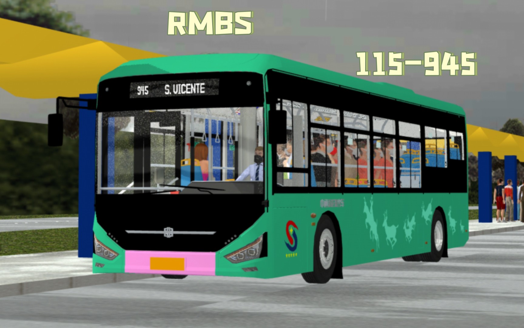 Proton Bus系列，驾驶中通N10行驶于RMBS地图115-945线，全程pov