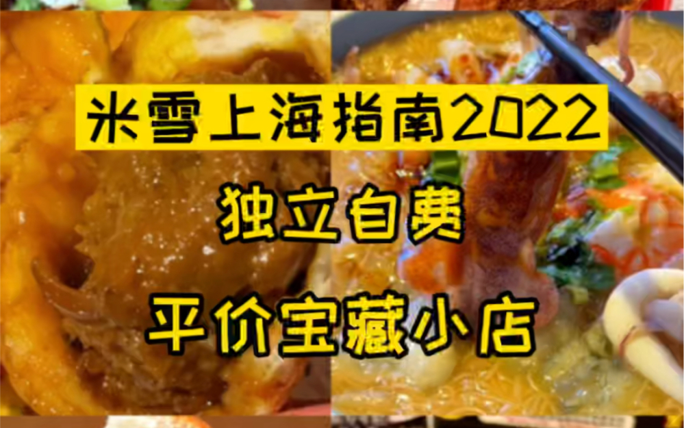 独立自费，米雪指南平价宝藏小店篇下集，告诉你上海最好吃的牛肉煎包、台式面线、羊肉大肠和中式炸鸡在哪里，明细清单会贴在视频末尾。