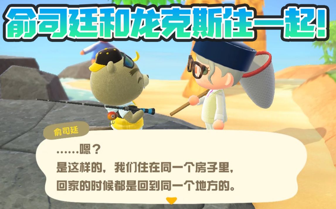 活动作品cp增加了俞司廷和龙克斯住一起动物森友会