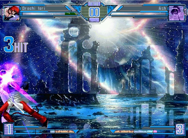 [mugen]orochi iori-ma vs ash