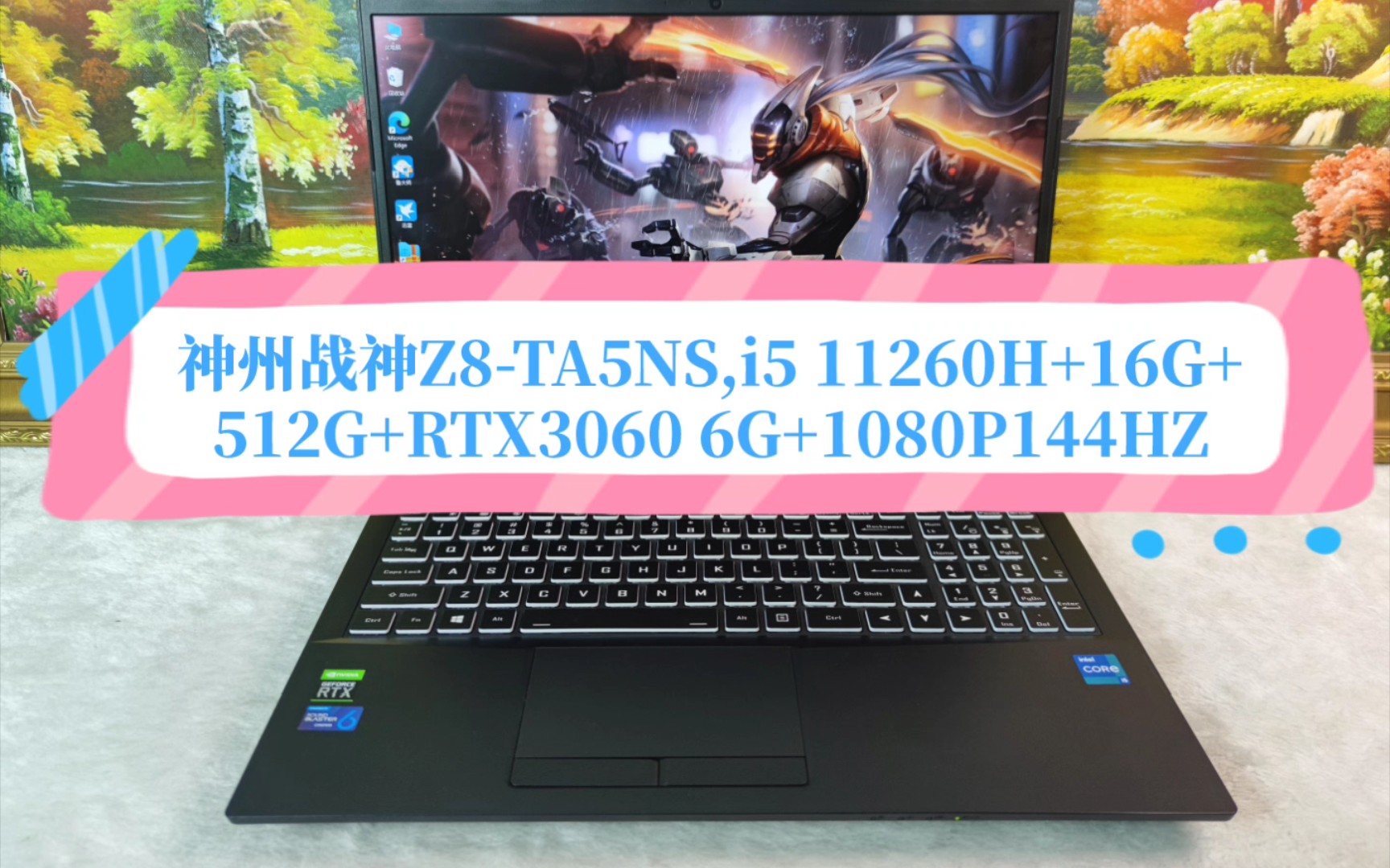 神州战神z8-ta5ns,i5 11260h 16g 512g rtx3060 6g 1080p144hz