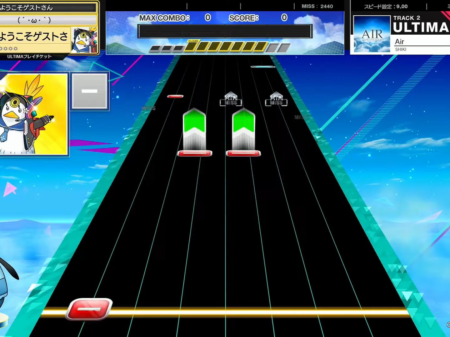 【CHUNITHM/中二节奏】谱面确认 Air [ULTIMA 15] (流速9.0)