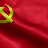 高清无水印素材 | 有旗帜质感的党旗飘扬