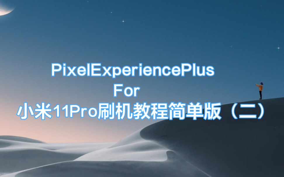 PixelExperiencePlus For小米11 Pro刷机教程简单版（二）