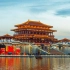 西安大唐芙蓉园航拍，中国最大的仿唐皇家建筑群