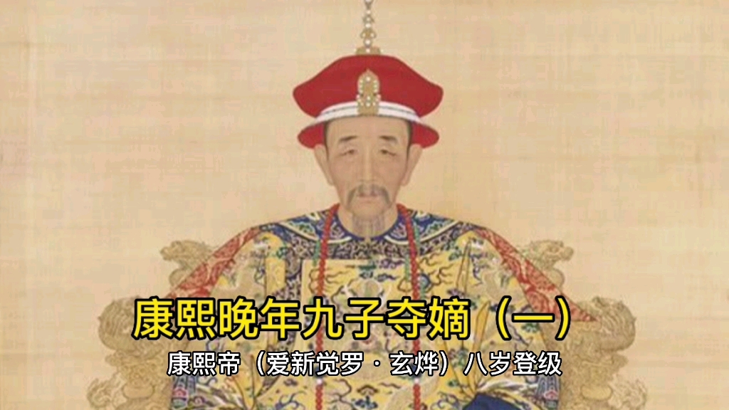 康熙晚年九子夺嫡(一)