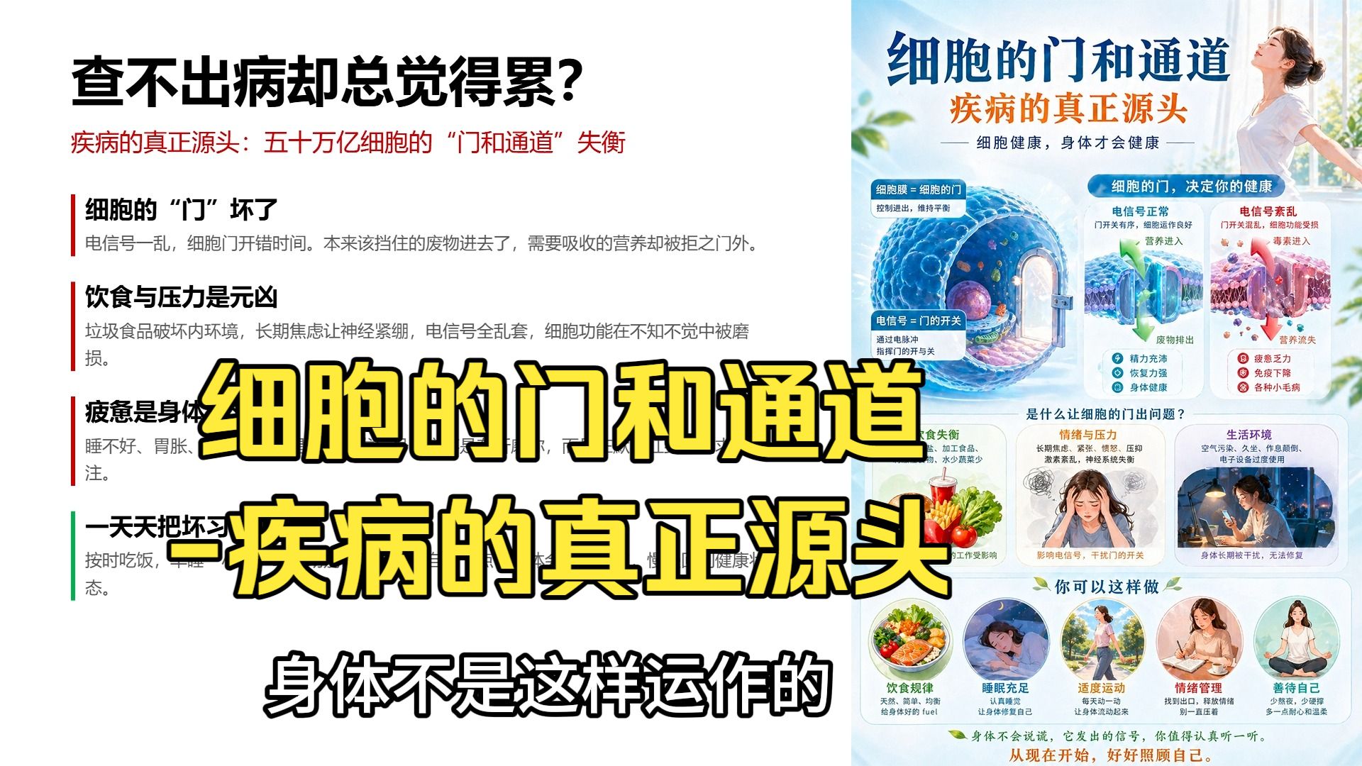 细胞的门和通道-疾病的真正源头