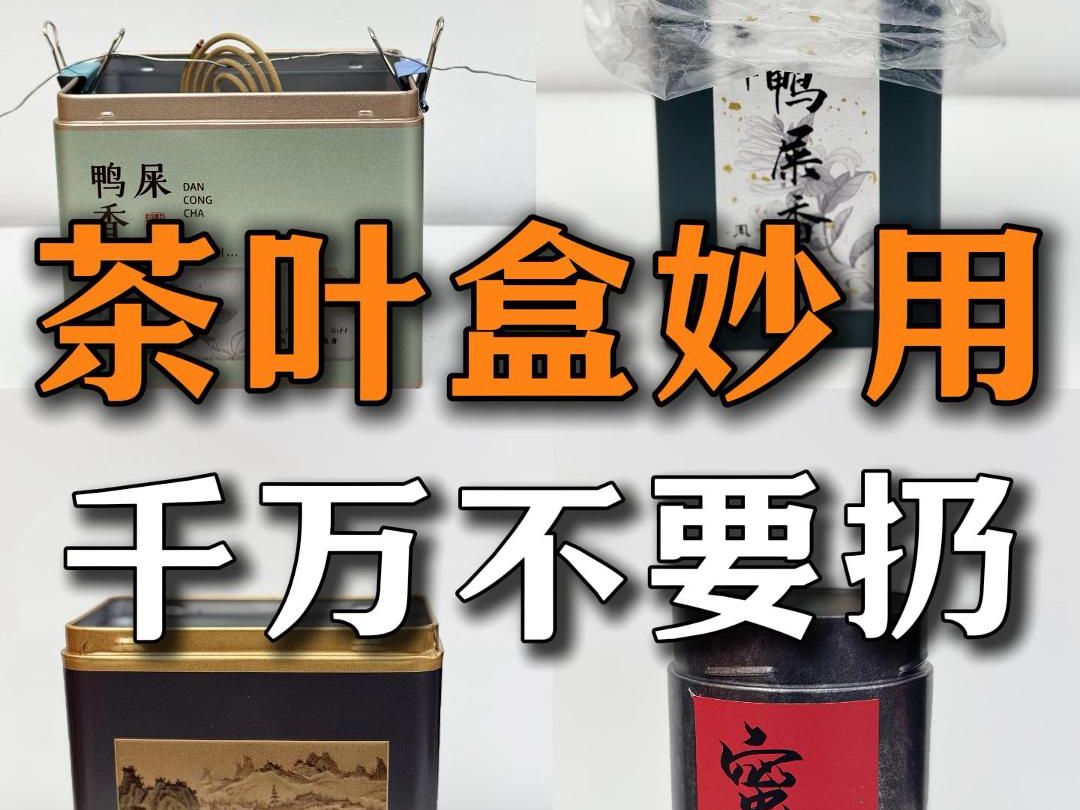 喝完的茶叶盒千万别扔，换个思路省下一套房