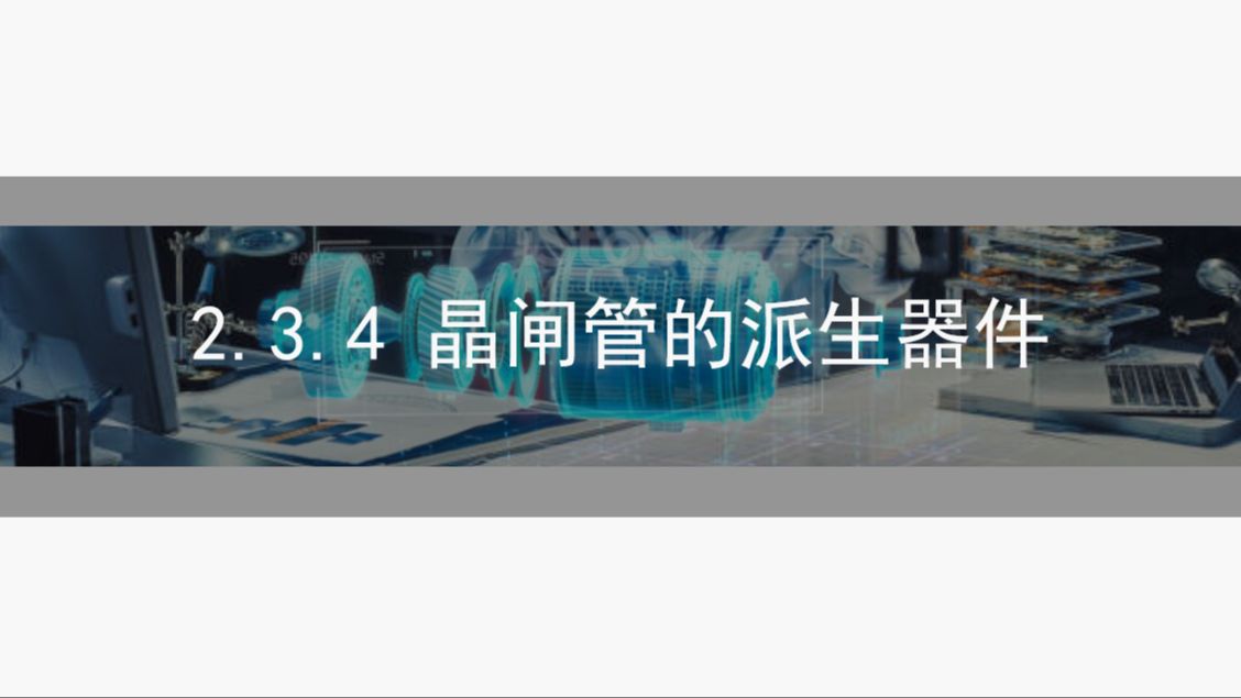 2.3.4 晶闸管的派生器件 | 电力电子技术知识点精讲