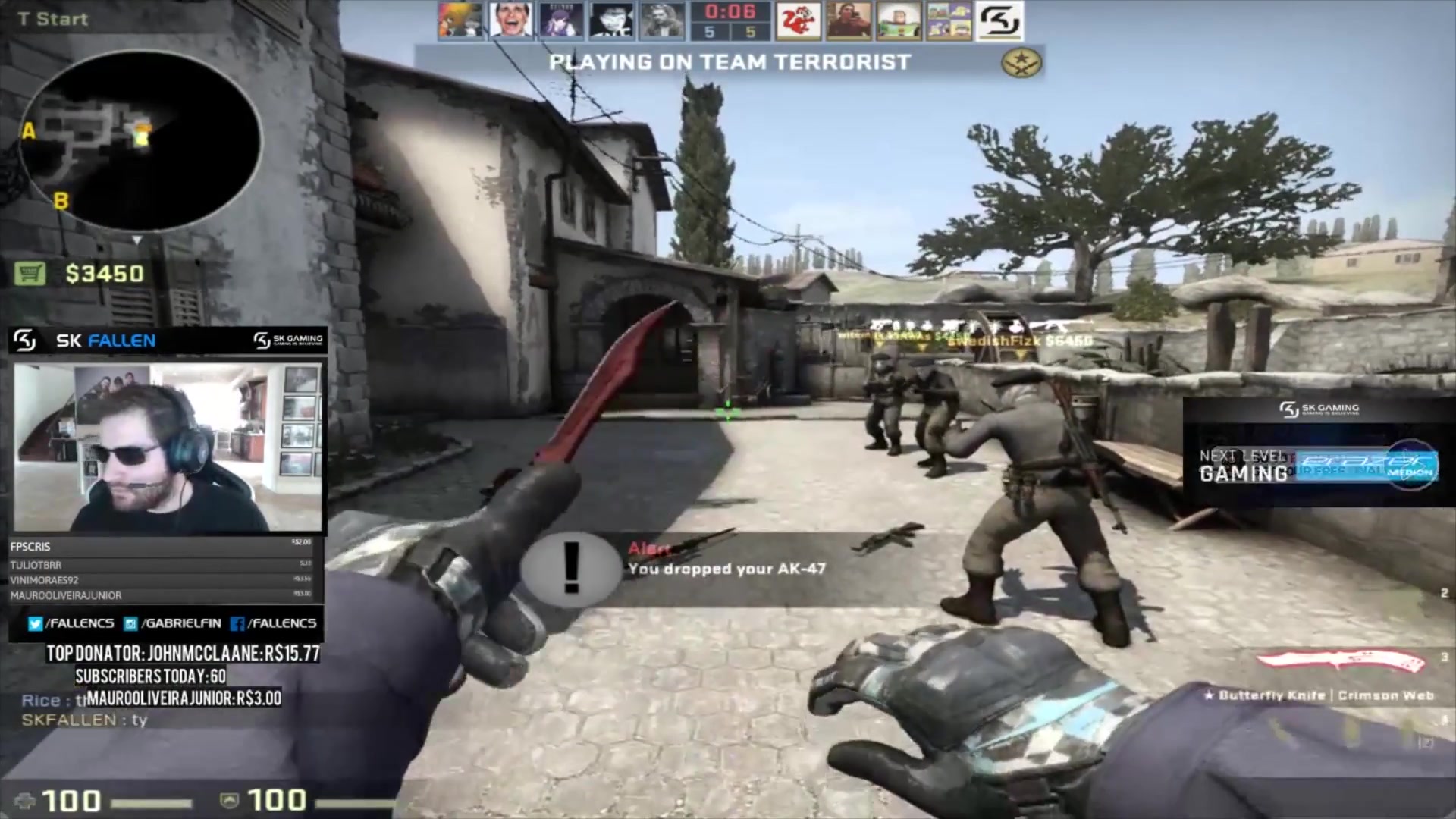 sk fallen被vac ? lucas沙鹰暴走? csgo - twitch直播集锦