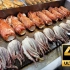 【韩国美食】开业5个小时就能卖完的烤鱿鱼？在海鲜店烤着卖的市场烤鱼店！