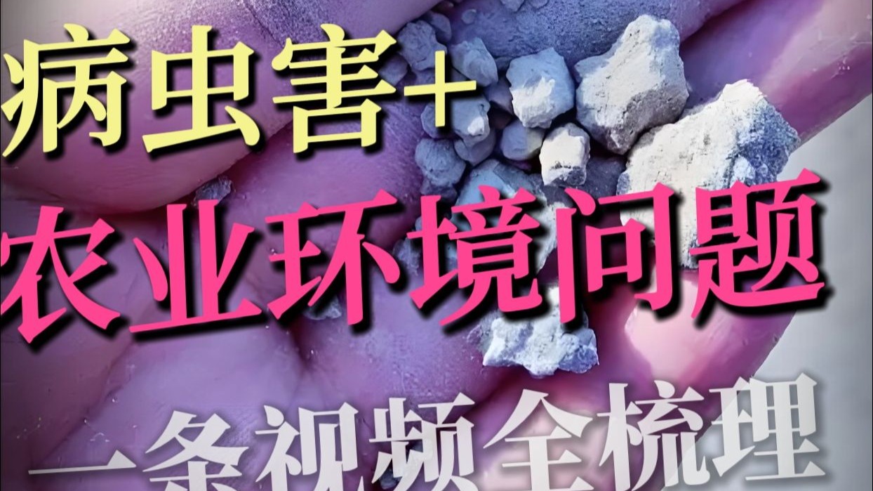 考点暴击：从土壤盐碱化到荒漠化，这一条视频帮你梳理所有农业环境问题+病虫害考点