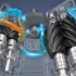 双级压缩式螺杆机的吸气过程和输气过程
