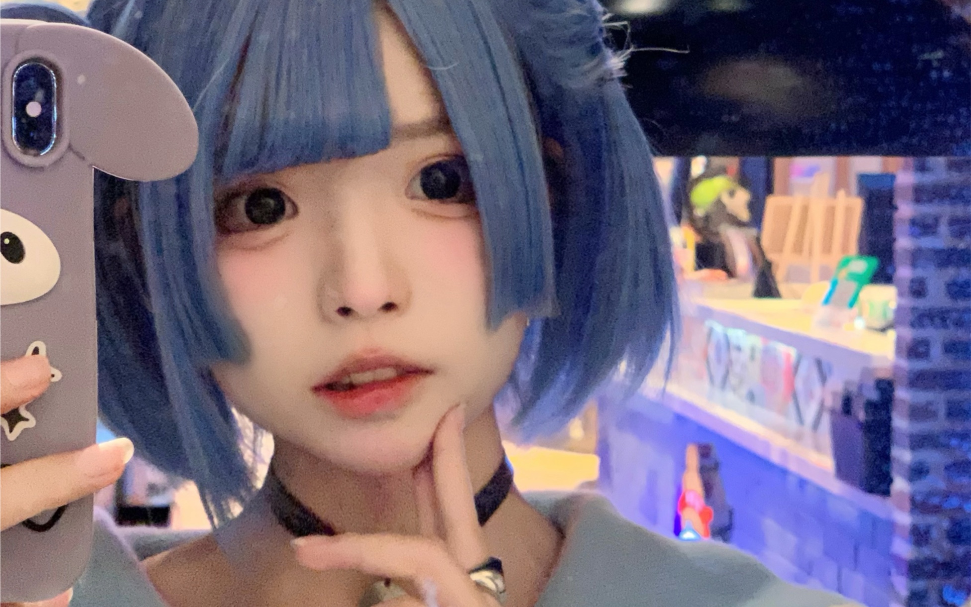 I'm funky blue hairs!