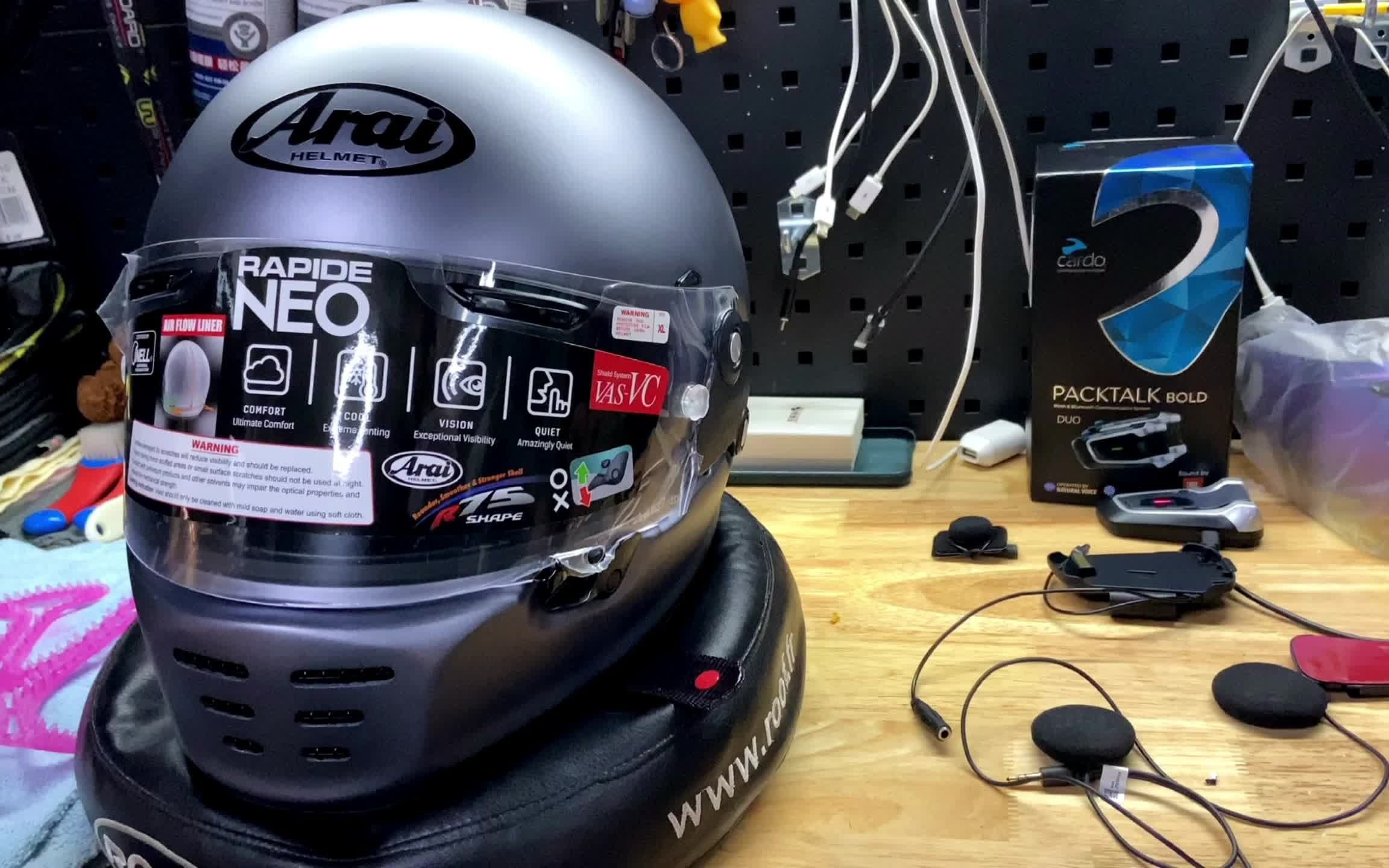 arai neo头盔安装cardo蓝牙耳机全过程教学,建议收藏备用!