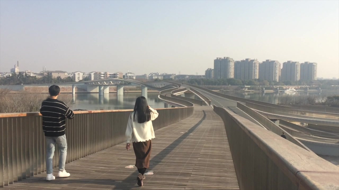 衢州网红桥 - 水亭门信安湖景观桥短片