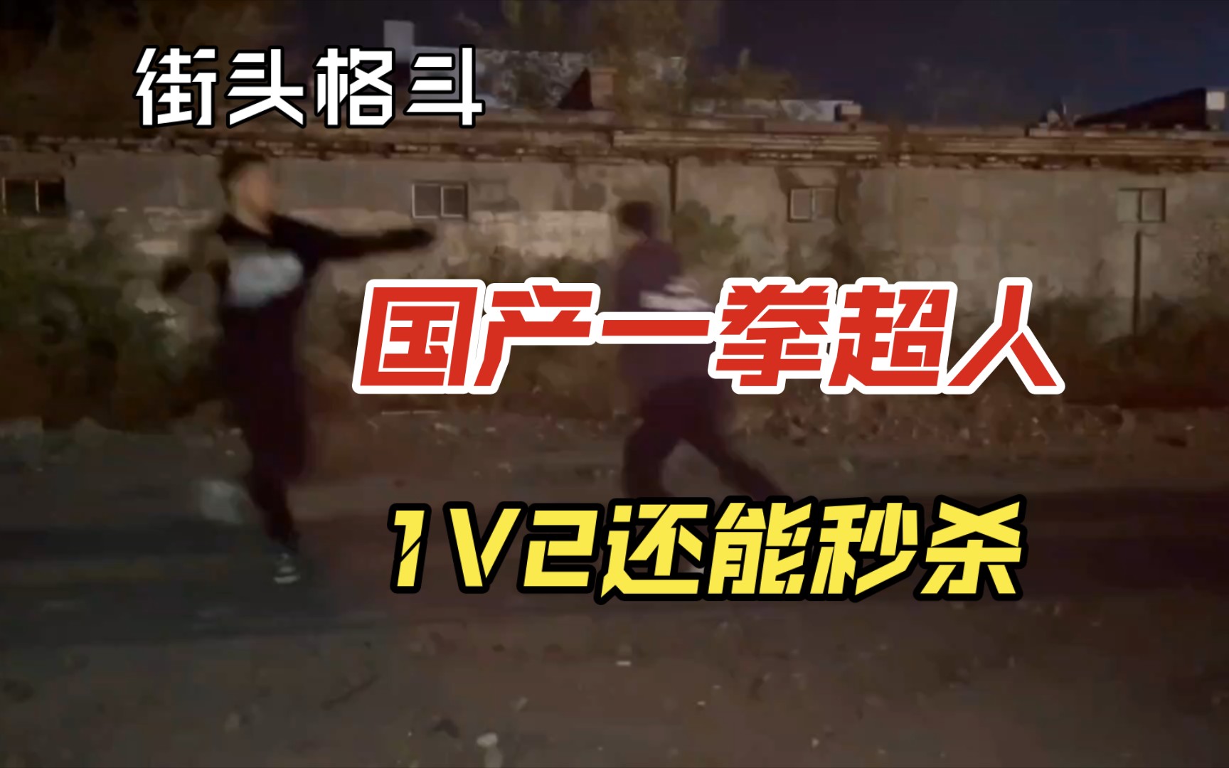 Street Fighting, National Street Fighter 29, Domestic One-Punch Superman, 1 to 2 and still kills in seconds