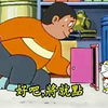 小哆真是人工智障，拿出的小任意门太小，把胖虎的头卡住了