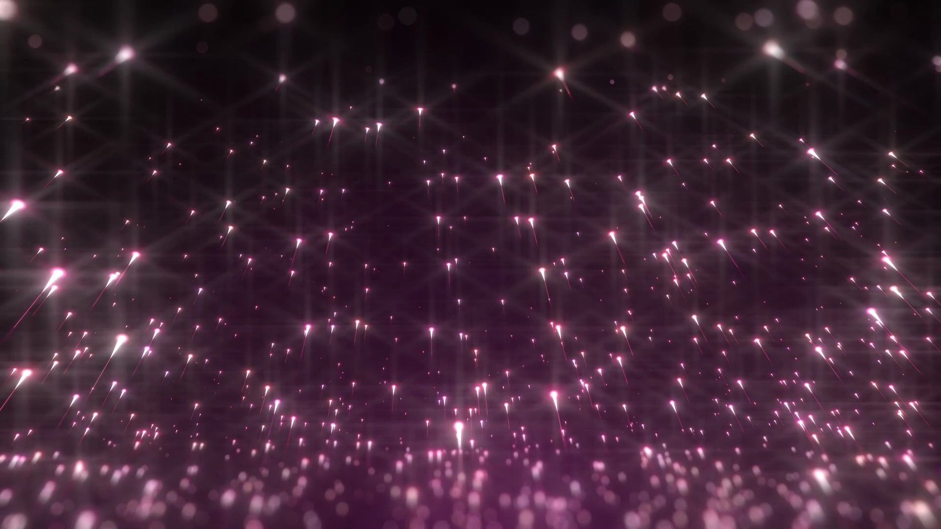 【舞台背景】46-玫红色粒子飞舞动态循环视频背景❤️ 浪漫梦幻舞蹈晚会年会循环动画