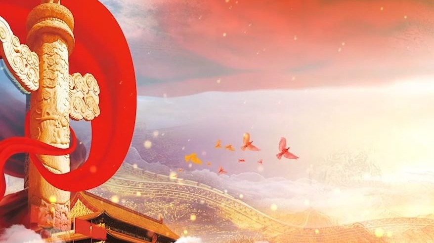 通用版 七一红色爱国朗诵演讲通用背景视频 音乐