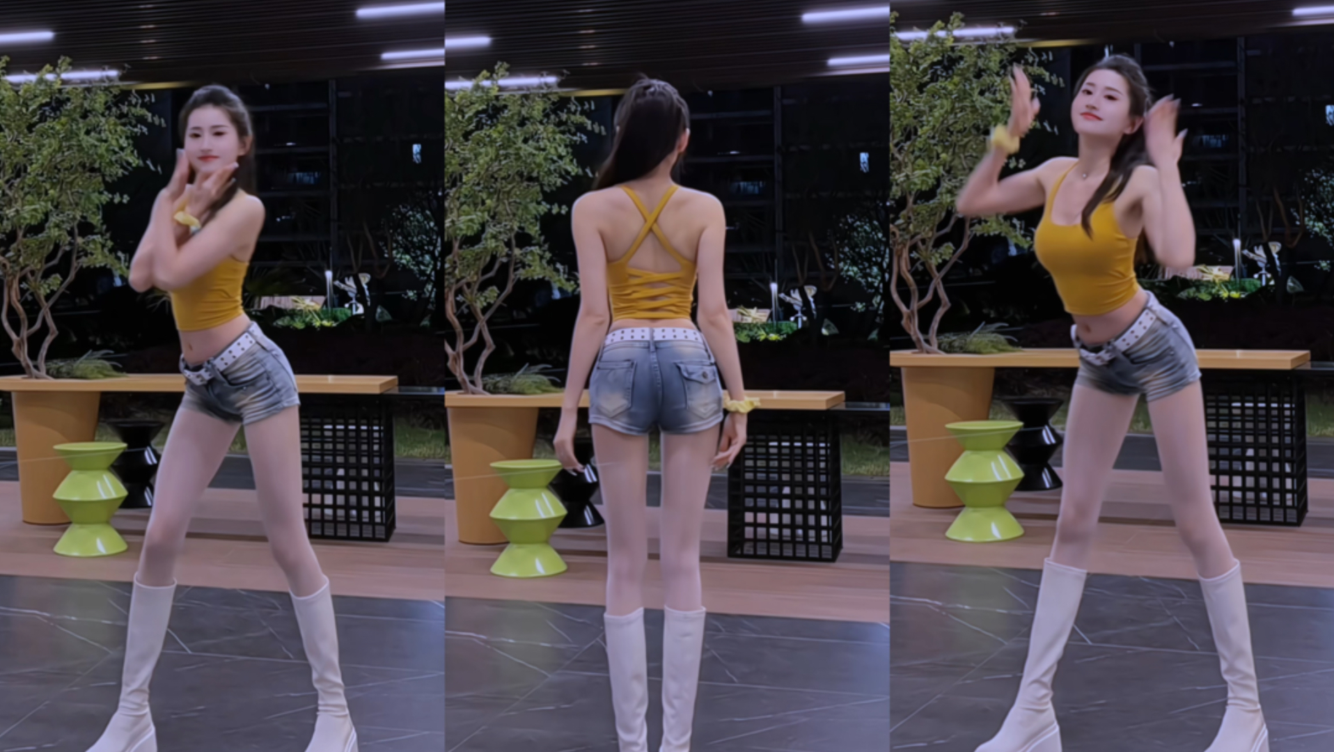 【腿腿】转回去～