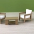 迷你家具模型，用纸板制作椅子和桌子的方法
