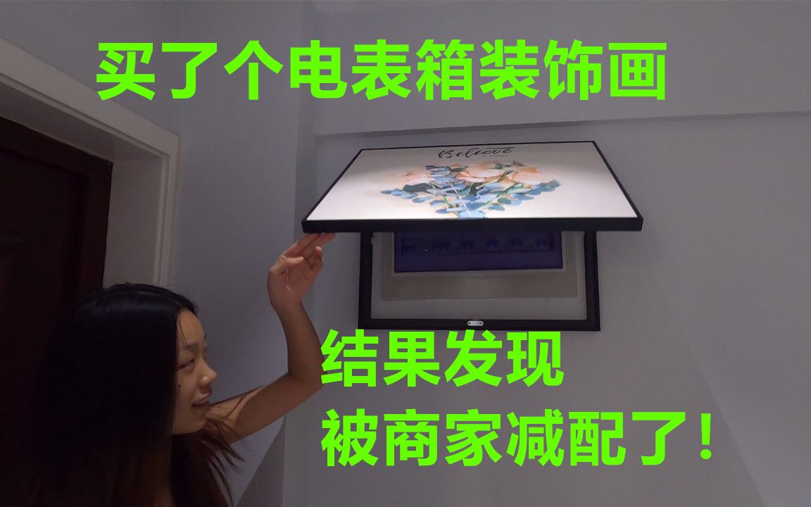 买了个电表箱装饰画，结果发现被商家减配了！能忍？