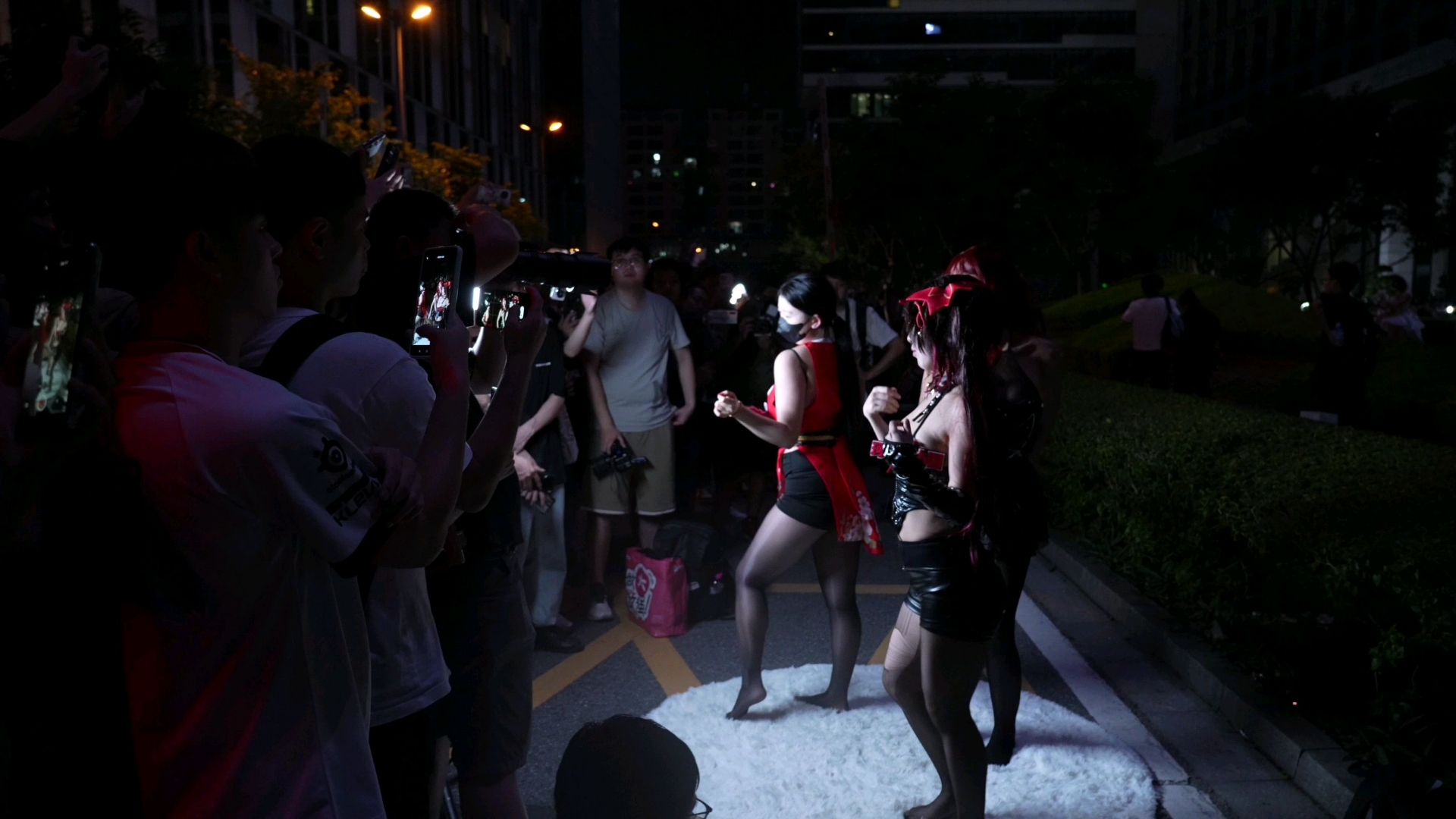 [Patent Leather Tight Black Silk Cos] - Dare Power Dance, Side by Side is just fine, can't top the front.