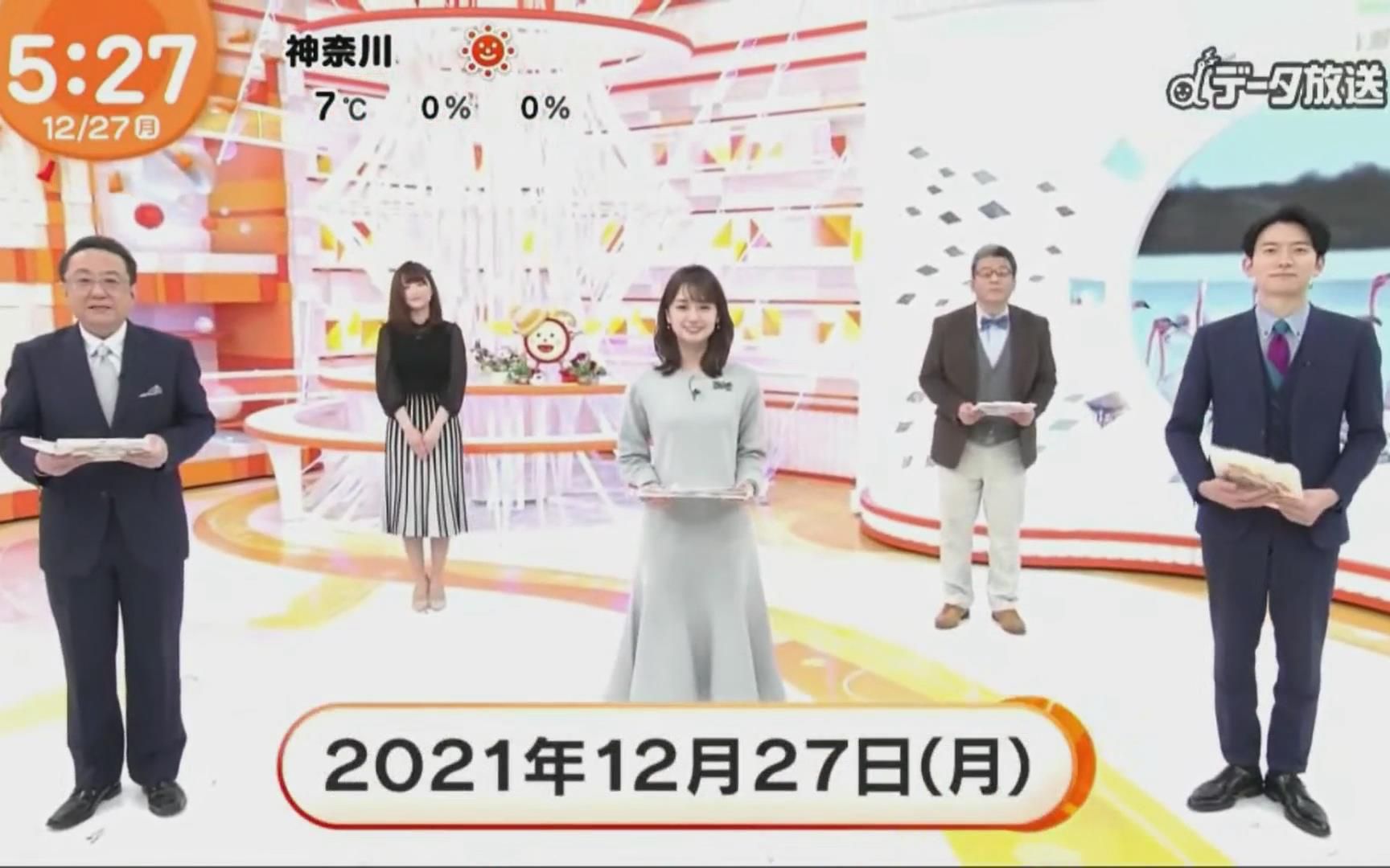 フジテレビ  めざましテレビ 2021年12月27日