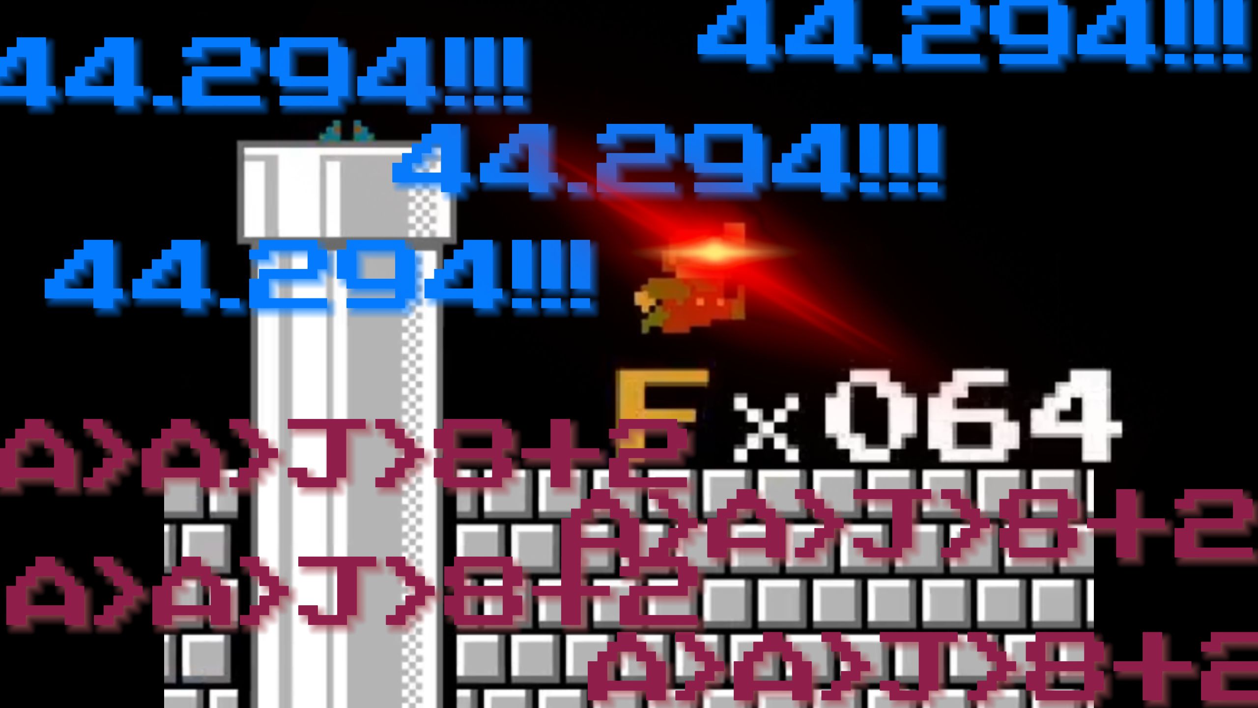 中国首个44.2|超级马力欧兄弟8-4单关速通：44秒294