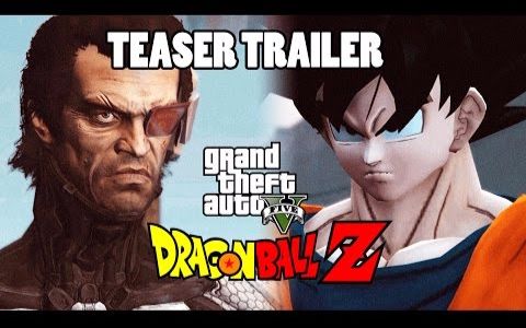 【gta5】龙珠z 悟空 vs 崔佛 (gtav预告片)