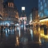 【4K超清】4月雨夜漫步游英国伦敦闪闪发光的西区城市街道 拍摄日期：2023.4
