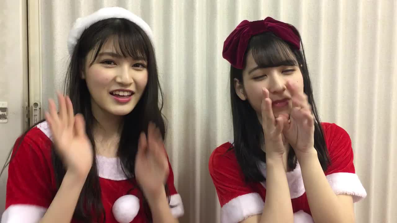 【hkt】神志那结衣&松冈菜摘 17.12.24 g