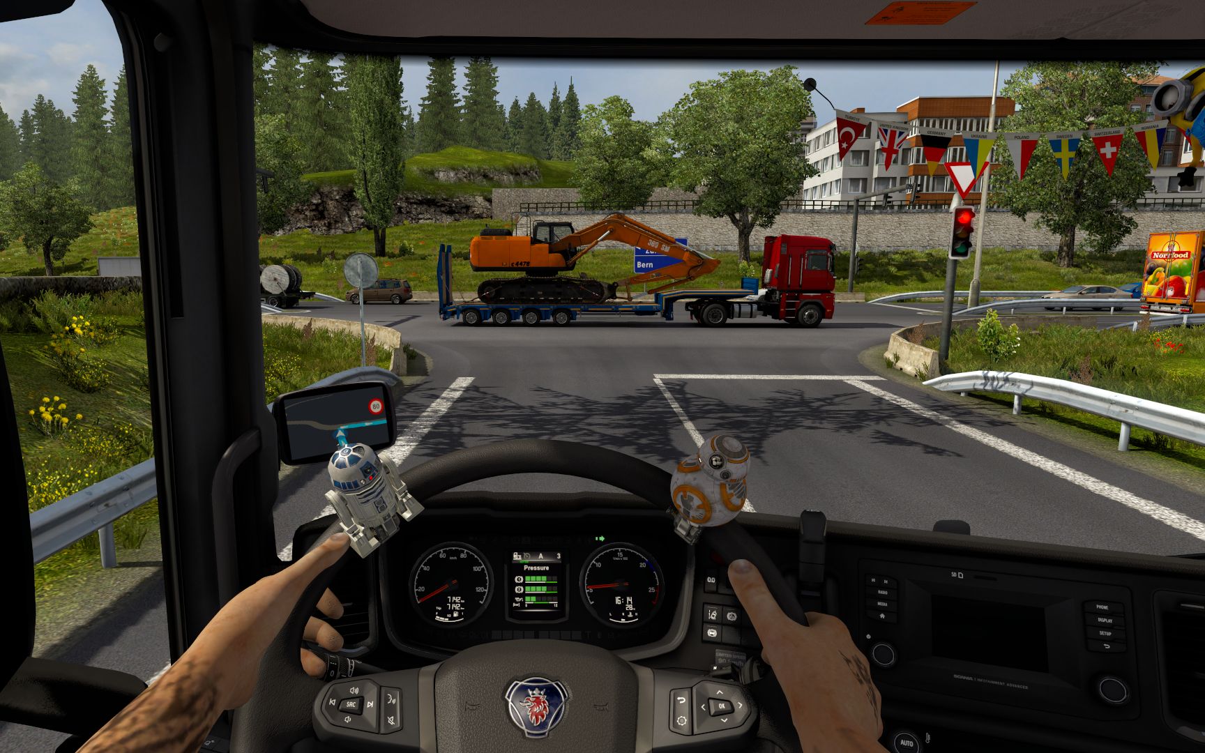【欧洲卡车模拟2】自从体验了手柄玩法就再也不想使用键盘了