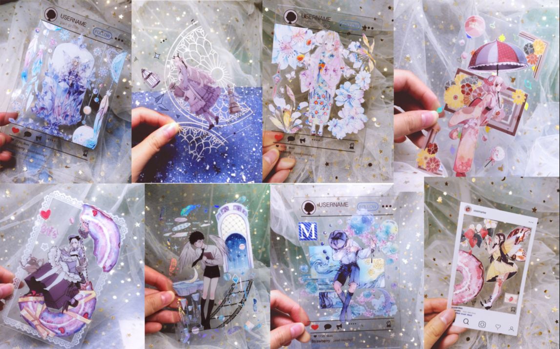 活动作品一口气贴13张透卡拼贴是什么体验