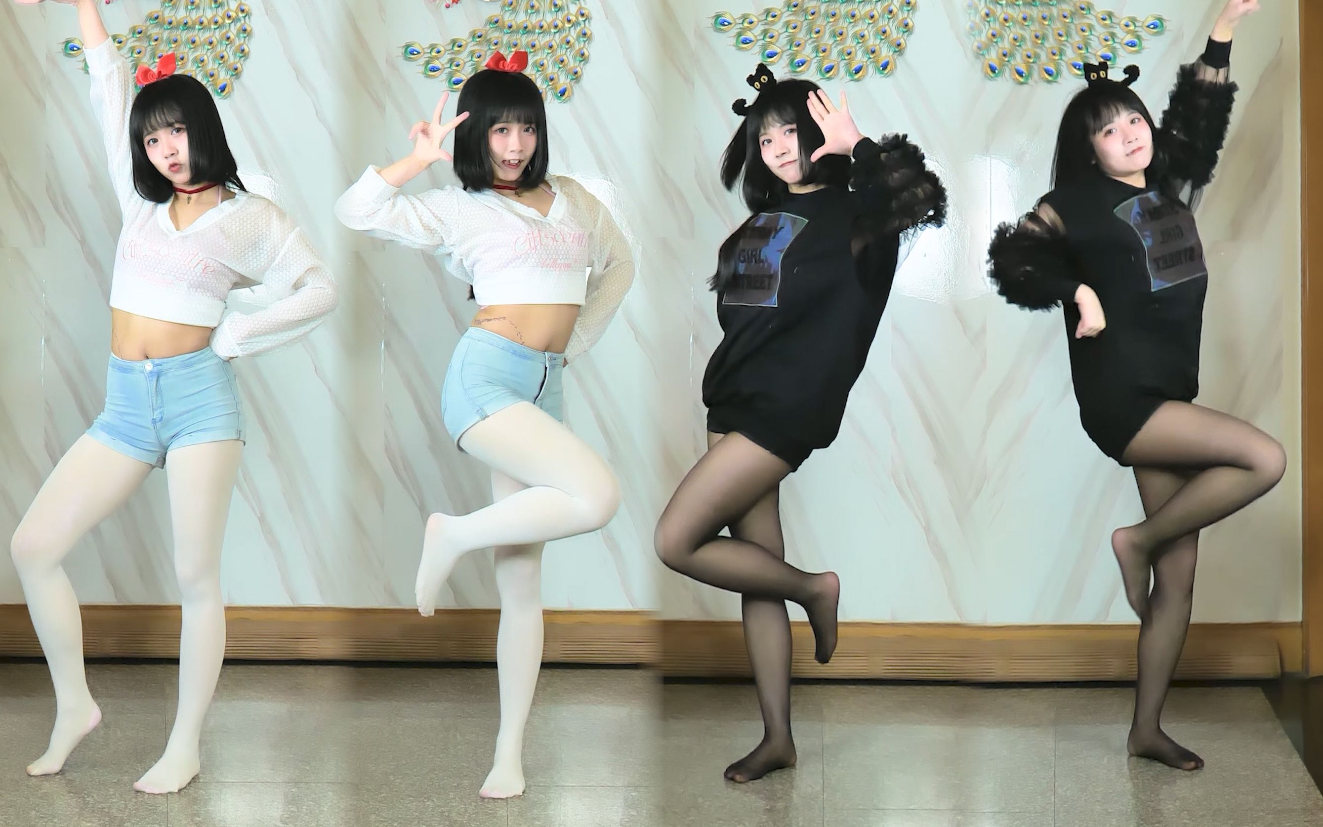Tell me, which one of the black and white sisters do you like?